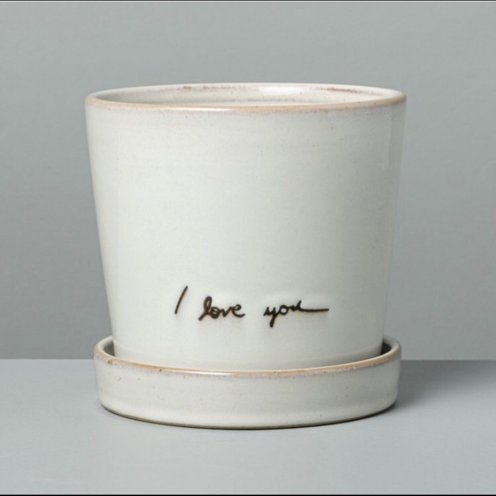 HEARTH AND HAND I Love You Garden Planter